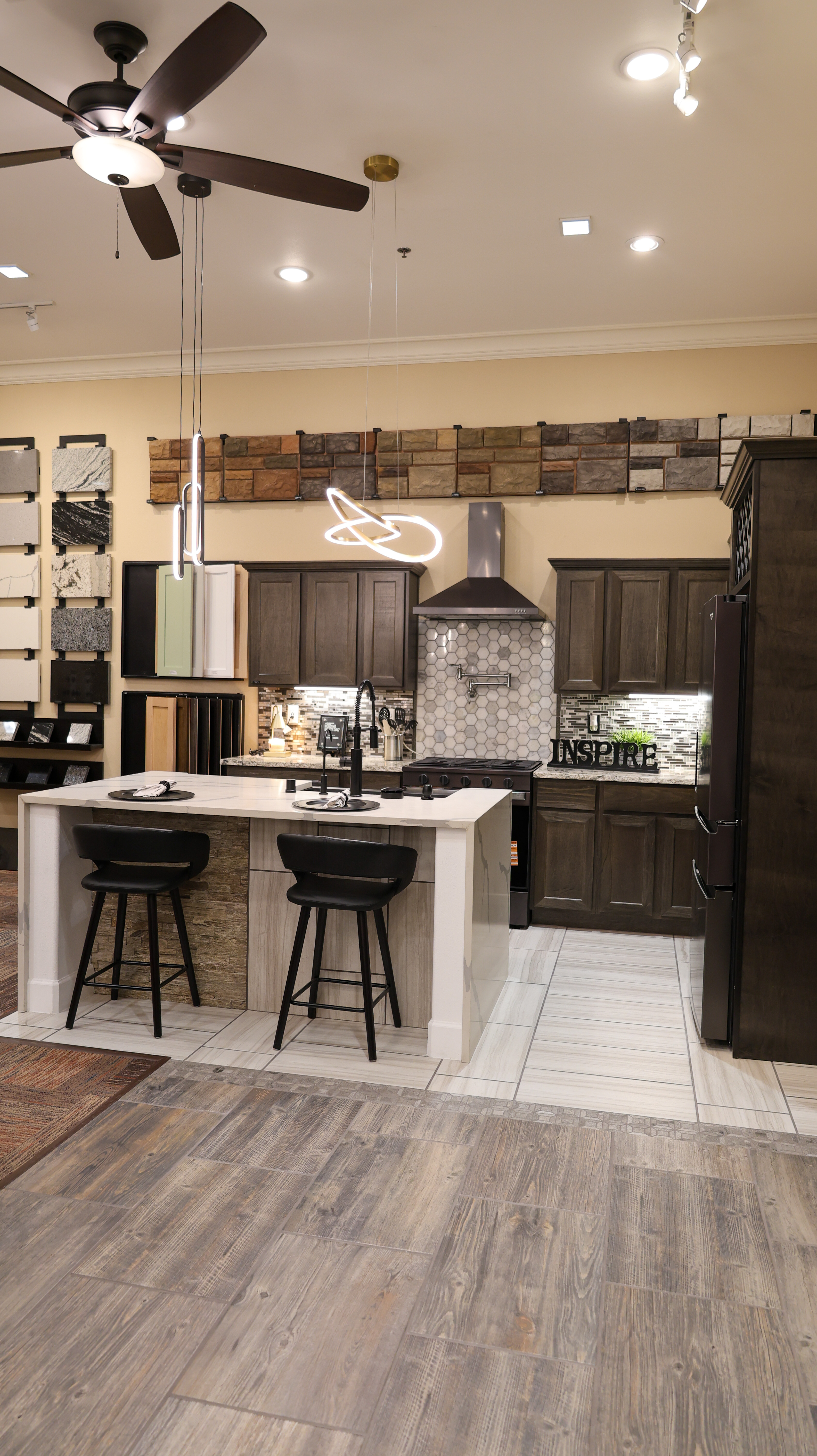 Kitchen vignette in the Design Studio